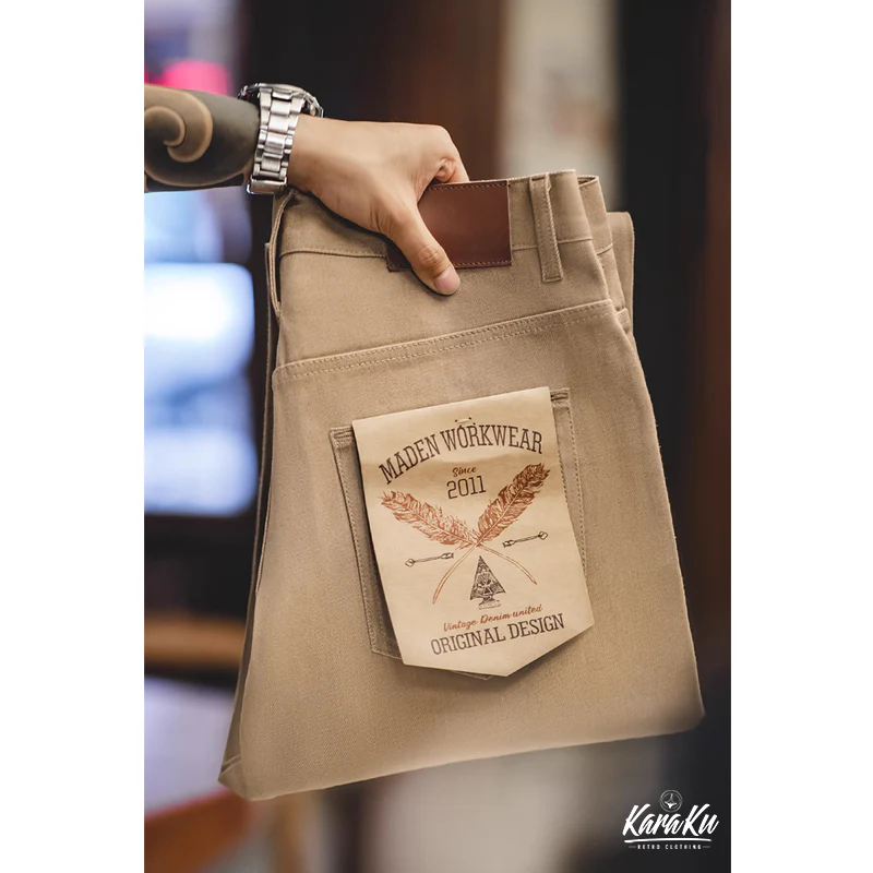 「秋Special」Yellowstone Park赤耳ストレート生デニムパンツ - Image 3