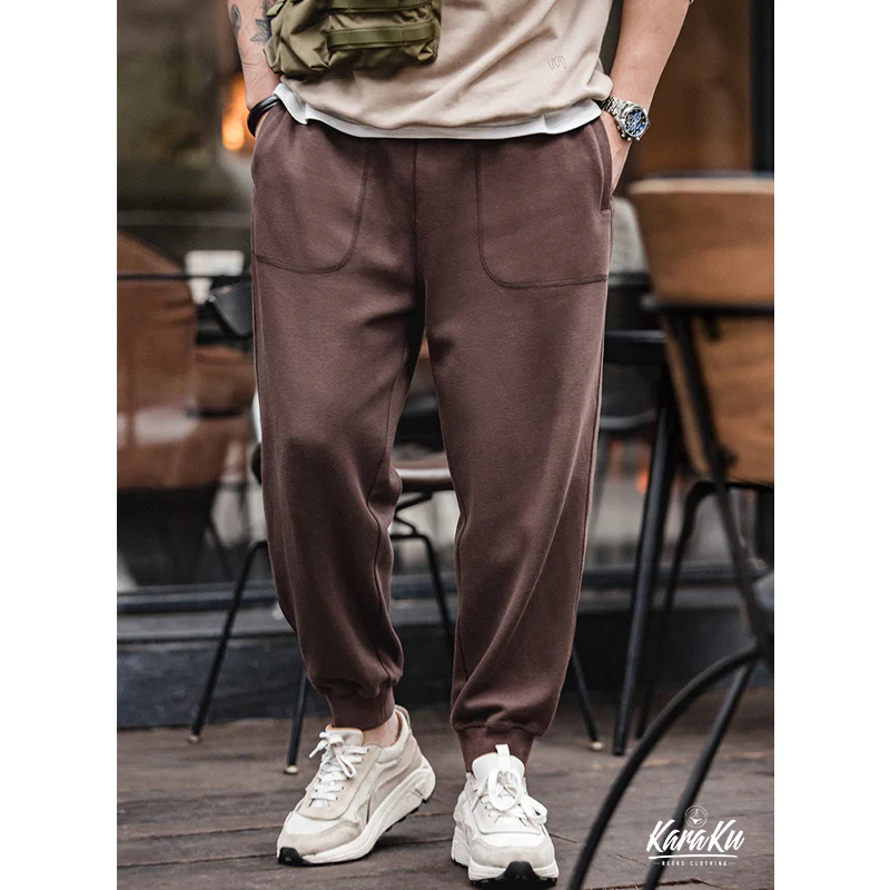無地 ニットドローコードスウェットジョガーパンツ - Image 6