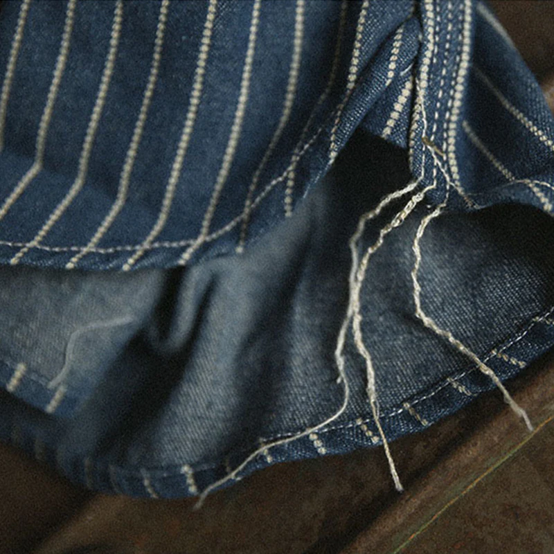 アメカジWABASH　ウォッシュ加工ウォバッシュストライプワークシャツ - Image 8