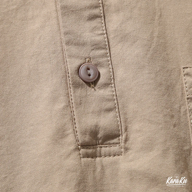 プルオーバー　コットン半袖ワークシャツ - Image 7