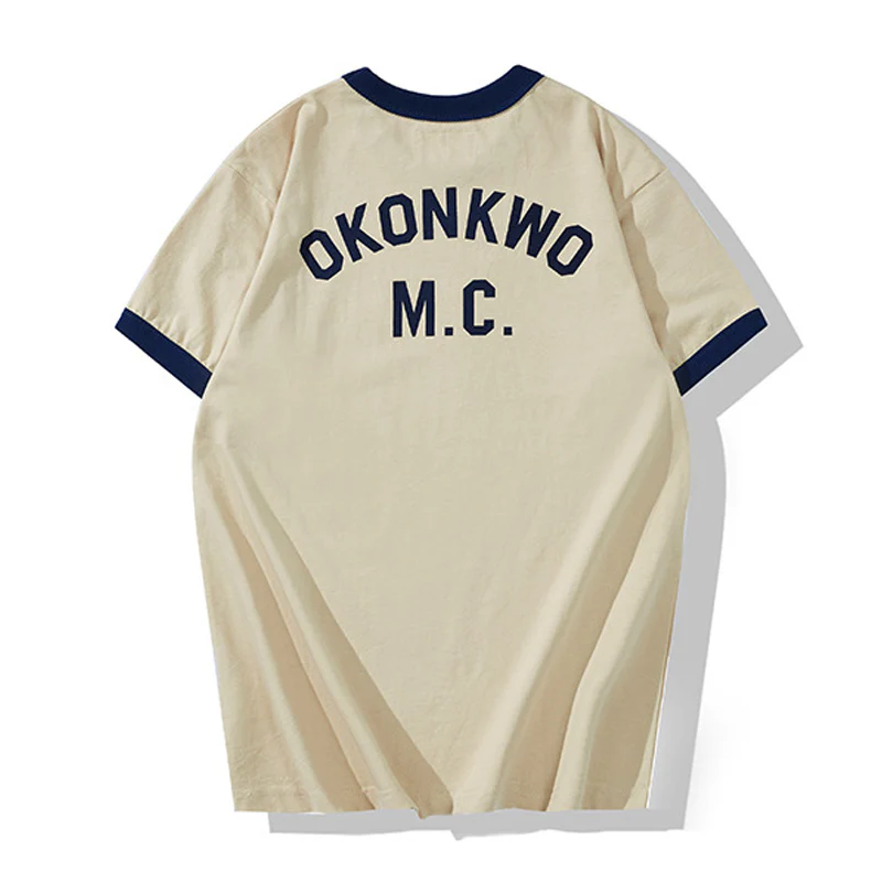バイクプリントコットンリンガーTee 全4色 - Image 5