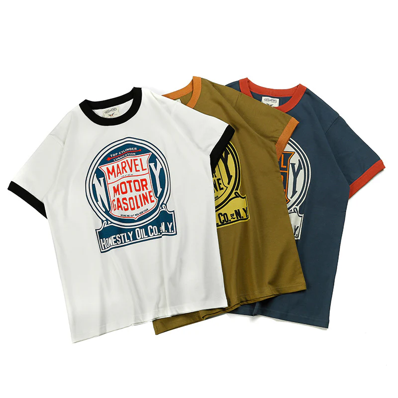 BikerStyle リブカラー切替リンガーＴシャツ - Image 8