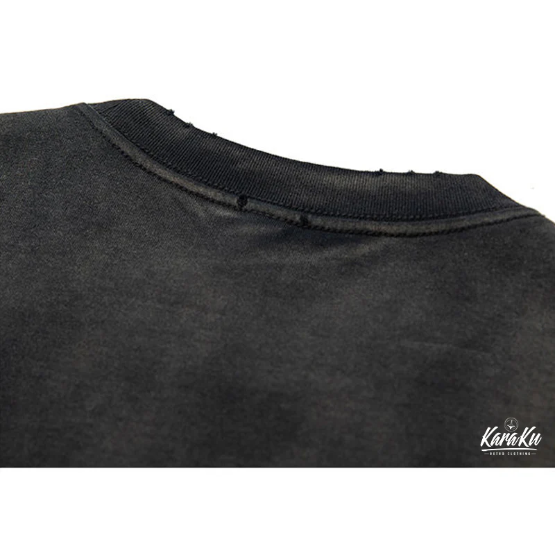 320g　ダメージ＆グラデーションウォッシュド加工ヘビーウェイトコットンTシャツ - Image 10