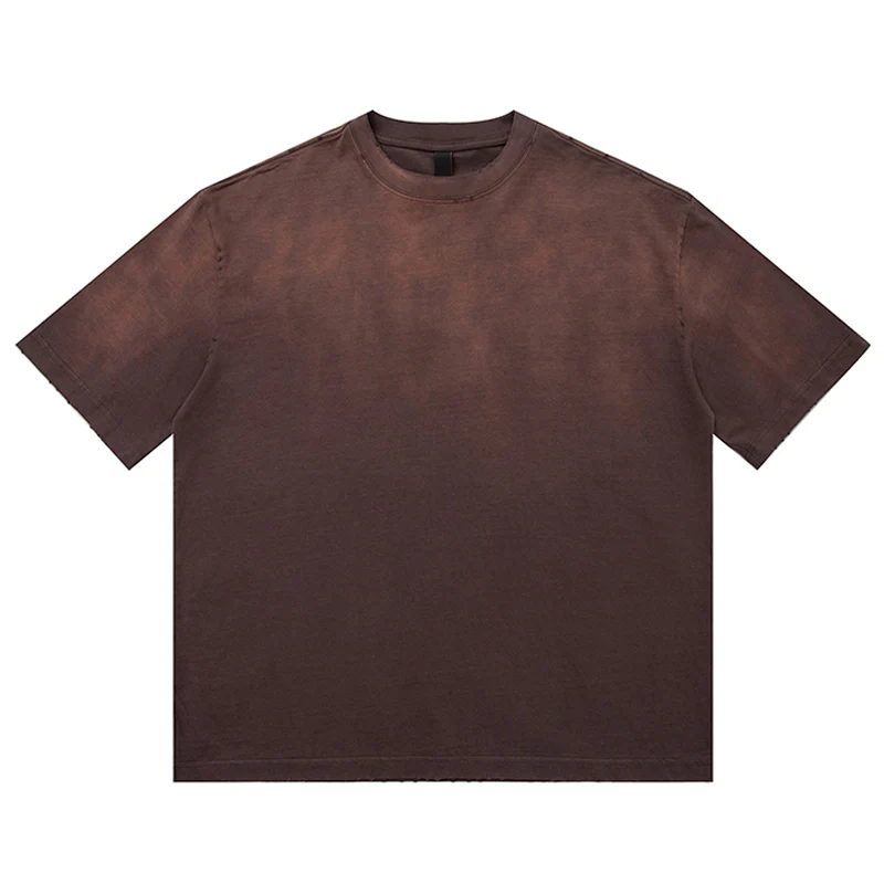 320g　ダメージ＆グラデーションウォッシュド加工ヘビーウェイトコットンTシャツ - Image 2