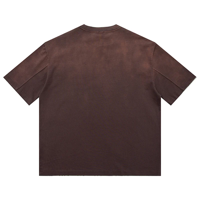 320g　ダメージ＆グラデーションウォッシュド加工ヘビーウェイトコットンTシャツ - Image 4
