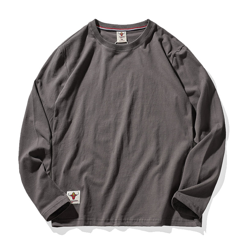 無地7色 ウォッシュド加工起毛感コットンTee - Image 4