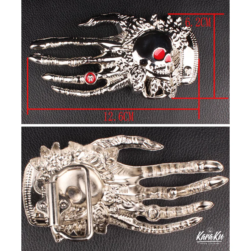 4タイプ選べる　スカルハンド&スカルヘッドバックルベルト - Image 17