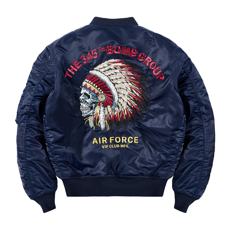 （American Indian chief）中綿　MA-1フライトジャケット - Image 4