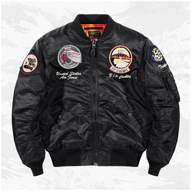 （American Indian chief）中綿　MA-1フライトジャケット - Image 5