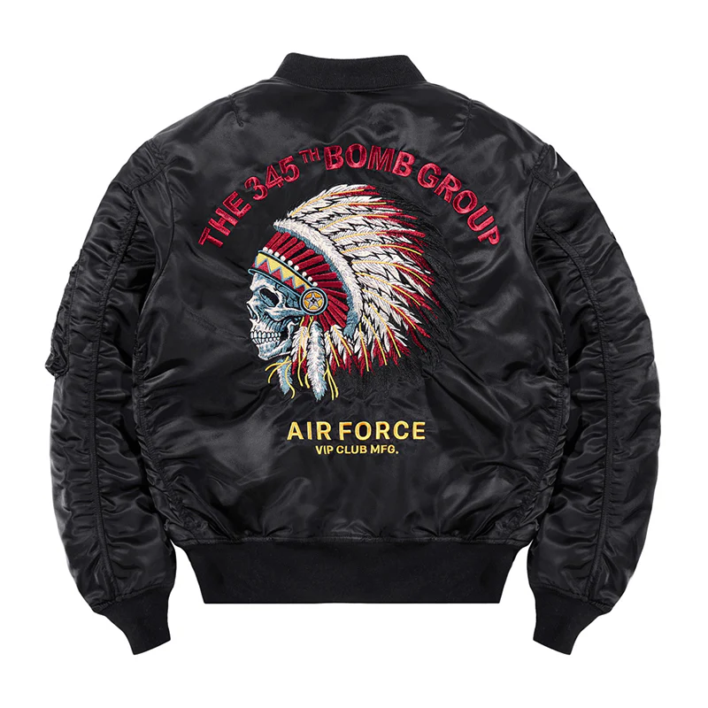 （American Indian chief）中綿　MA-1フライトジャケット - Image 6
