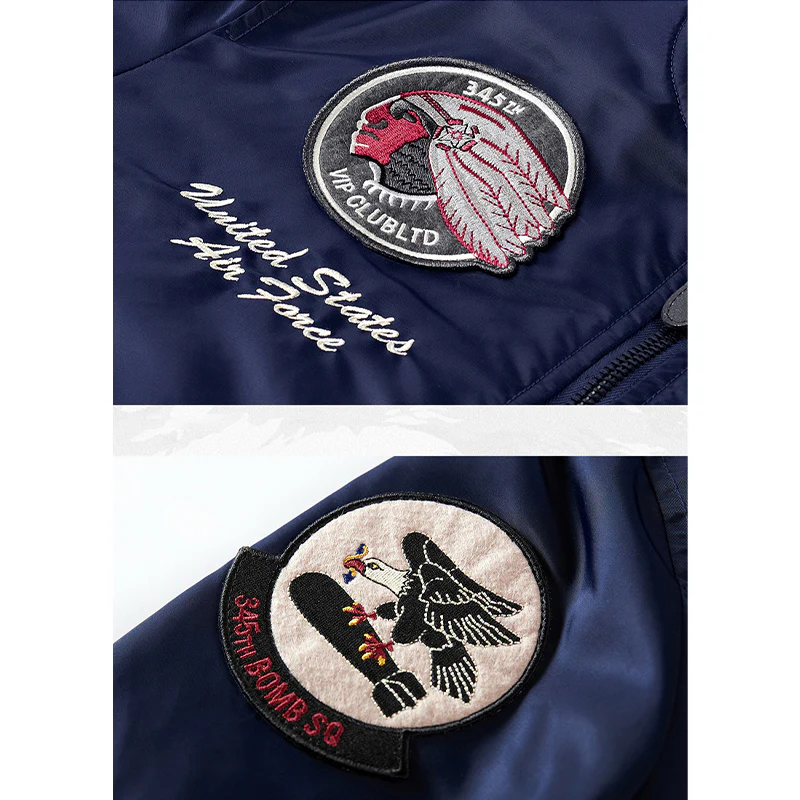 （American Indian chief）中綿　MA-1フライトジャケット - Image 9