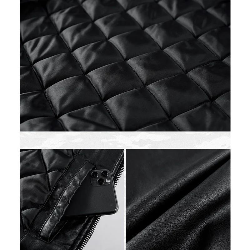 中綿 MA-1レザーフライトジャケット - Image 7