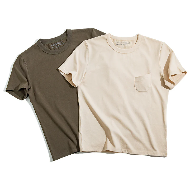 無地 トリプルステッチTシャツ - Image 3
