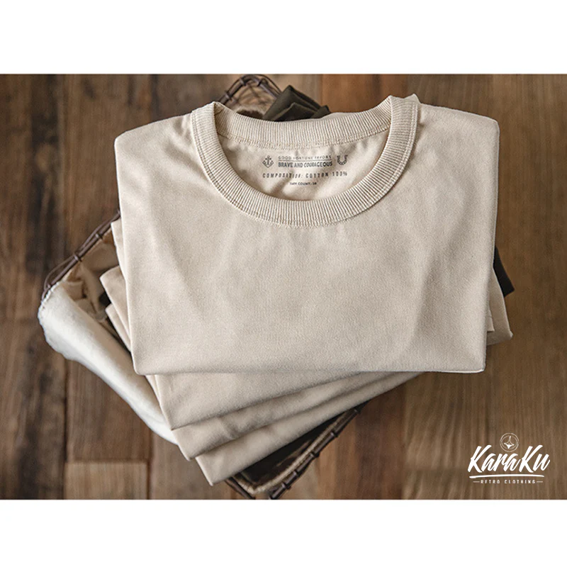 無地 トリプルステッチTシャツ - Image 9