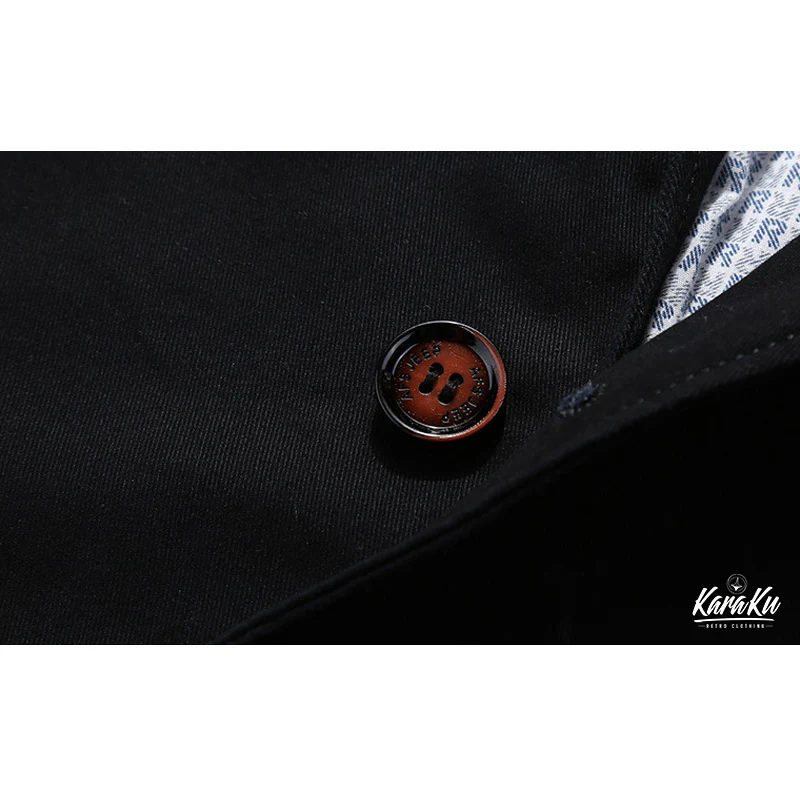 錨刺繡入り　コットンブレザージャケット　全5色 - Image 9