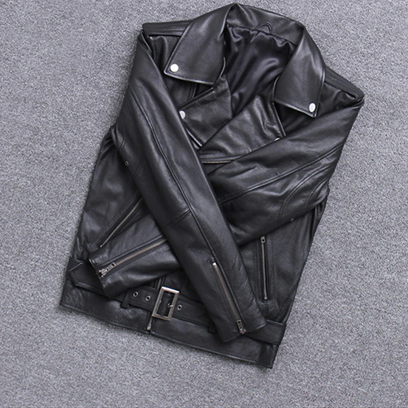 本革 ライダースジャケット - Image 5