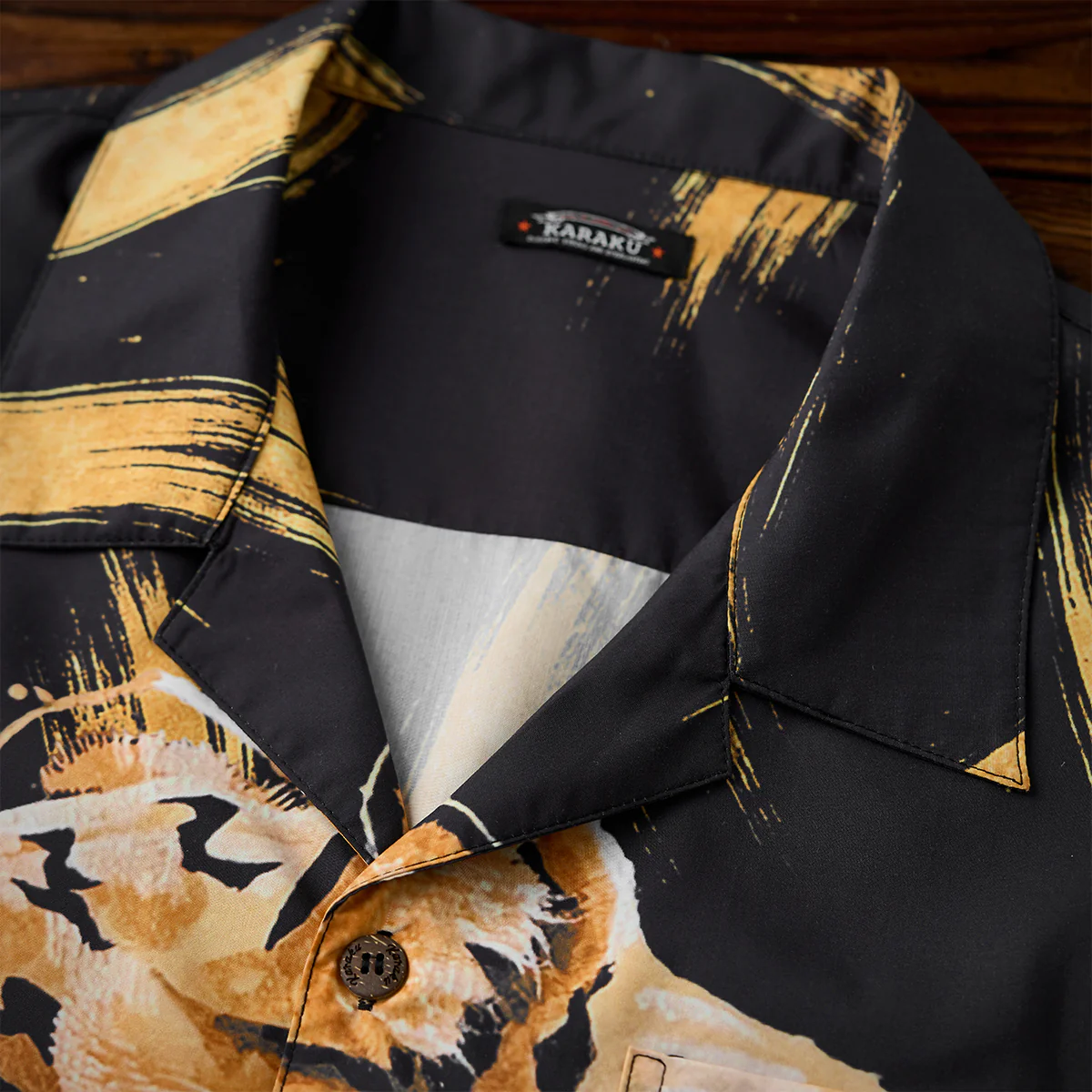 KARAKU×田中ラオウ「Topaz」虎プリント入りキューバカラーシャツ - Image 10