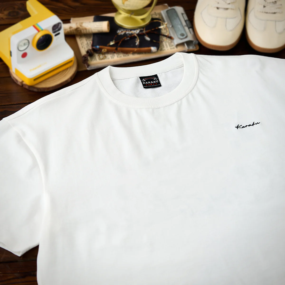 KARAKU×Koma　「異形百物語」踊る化け猫プリント&刺繡入りコットンTee - Image 6
