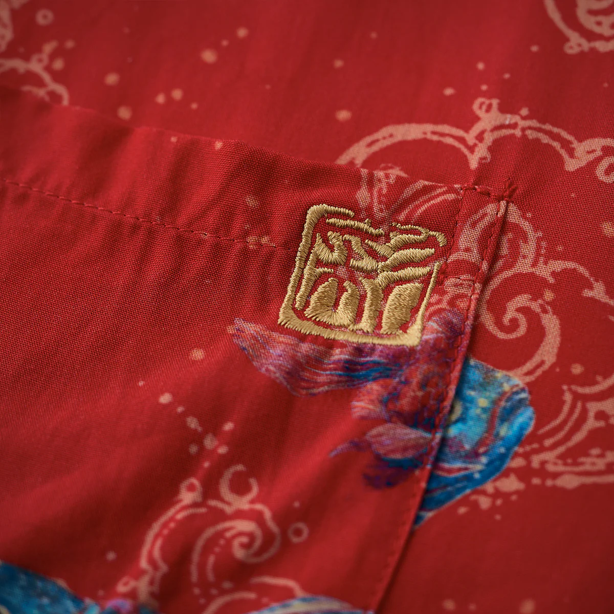 KARAKUｘ彩蘭弥「那須与一」総柄アロハシャツ - Image 14