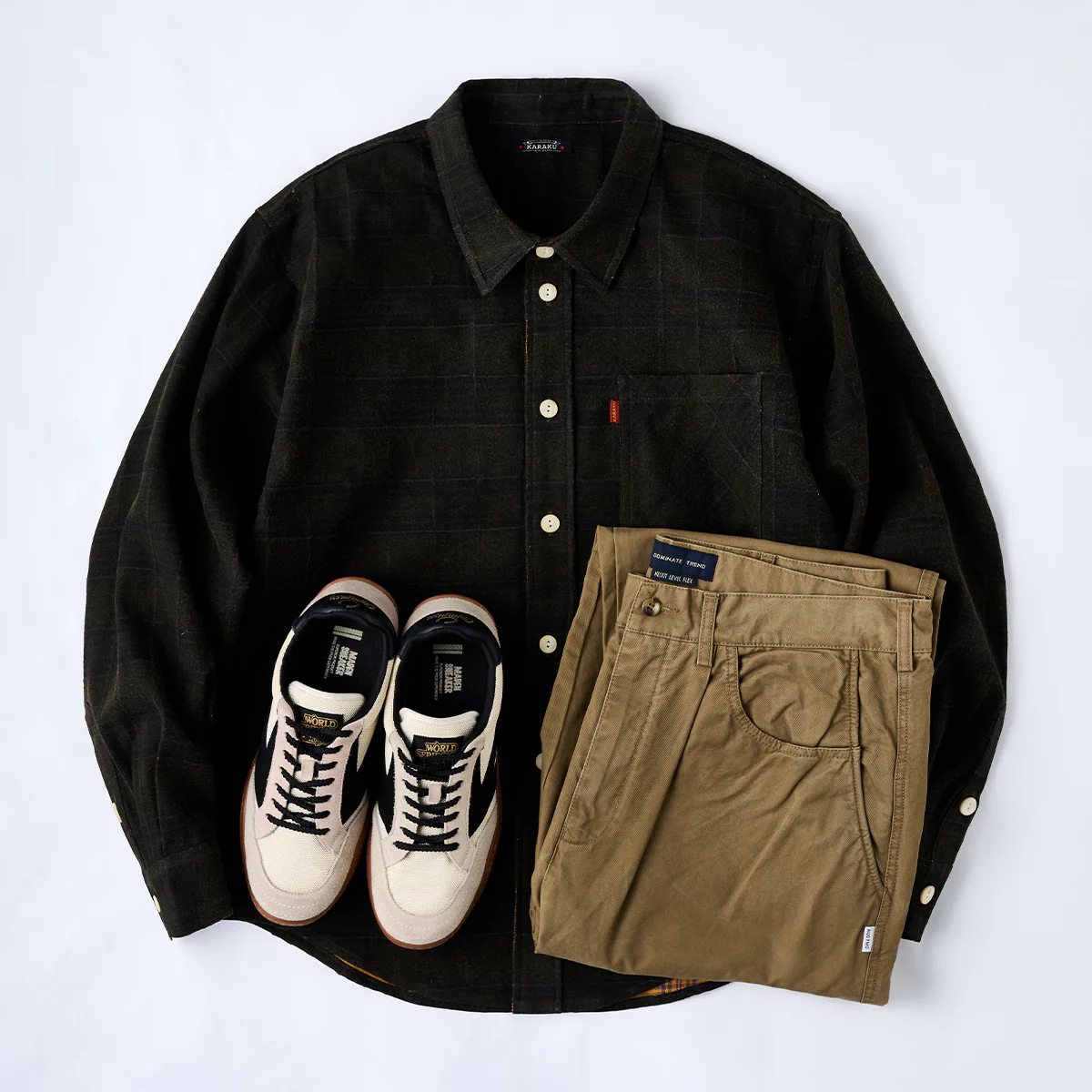 再構築　レーザーカット加工＆フロッキーコーティングチェック長袖シャツ - Image 17