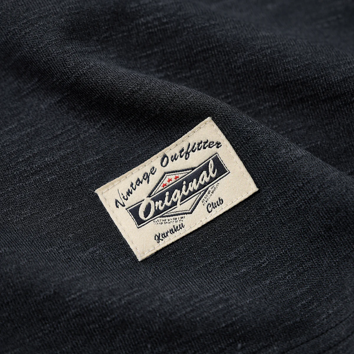 Karaku刺繍入り　スラブ×コットンチェックボンディング生地ラグランスリーブTシャツ - Image 13