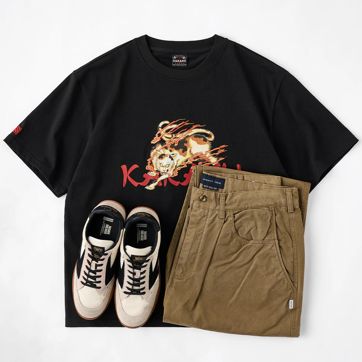 Karaku×Koma 「異形百物語」プリント&刺繍入りコットンTee - Image 18